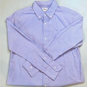 NWT Boys J Crew Crewcuts Button Down Pink and Blue Dress Shirt Size 12